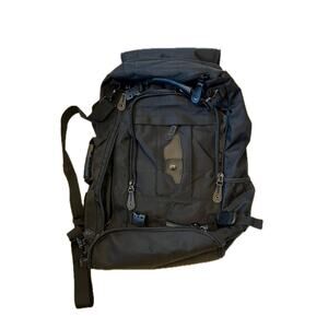 Generic Front and Side Loading Hiking Black Backpack XL